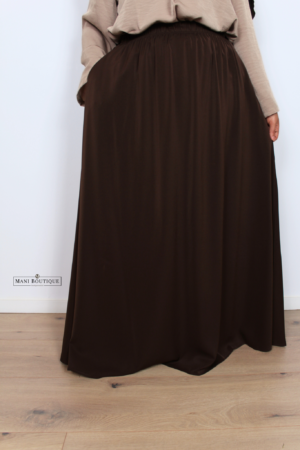 Maxi rok chocolate brown (3 lengtes - lightweight)