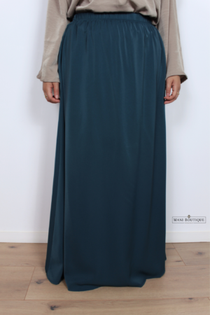 Alternative view of Maxi rok light petrol blue (3 lengtes - lightweight)