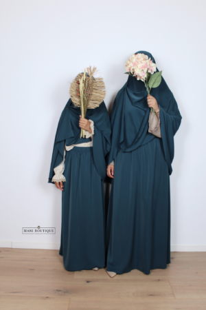 Maxi rok light petrol blue (3 lengtes - lightweight) - Afbeelding 4